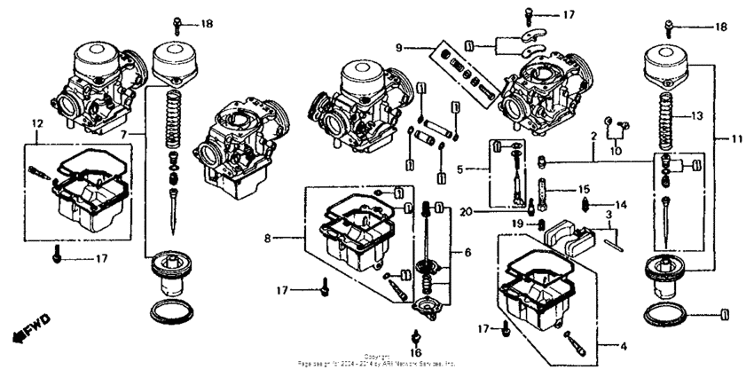 Carb. component parts 81-82