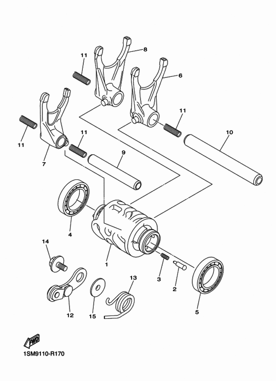 Shift cam & fork