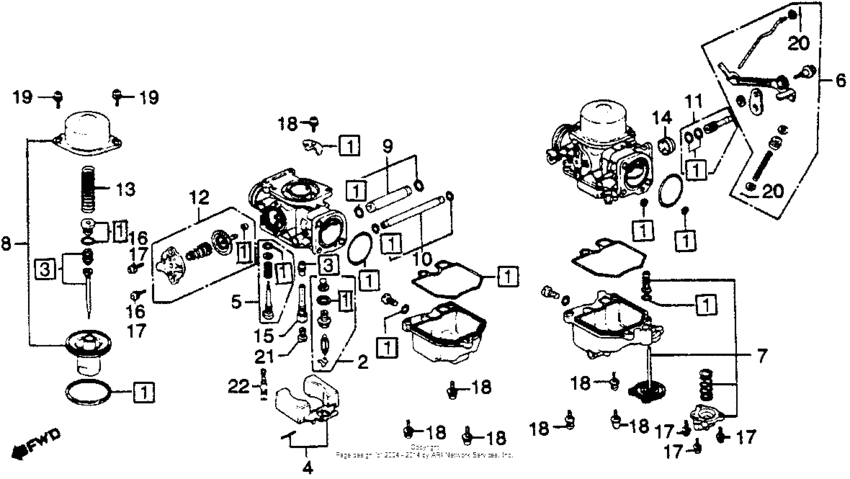 Carb. component parts 1