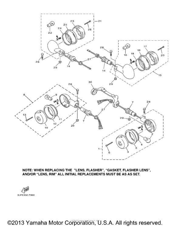 XV1100GC Поворотники