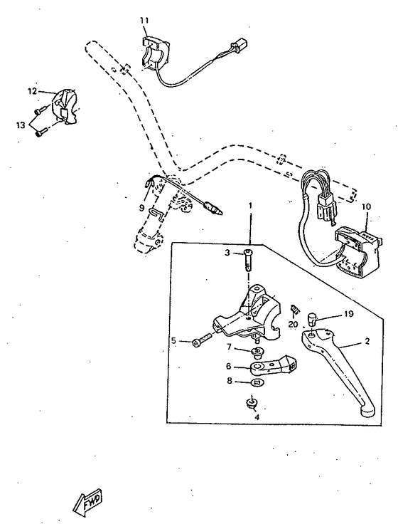 CW50RSX Handle switch. lever
