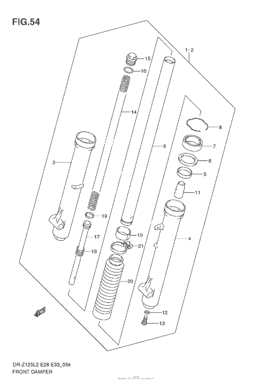 Front Damper (Dr-Z125 E28)
