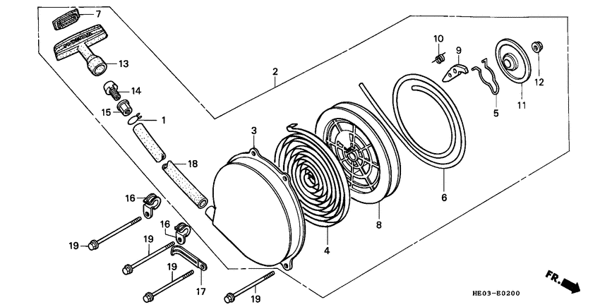 Starter assy recoil