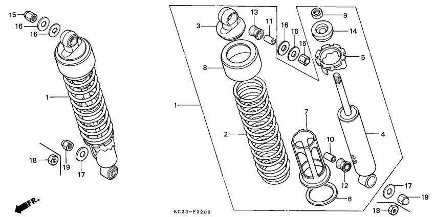 Rear cushion