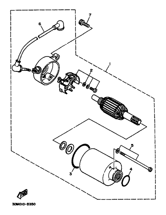 XV125 Demarreur electrique