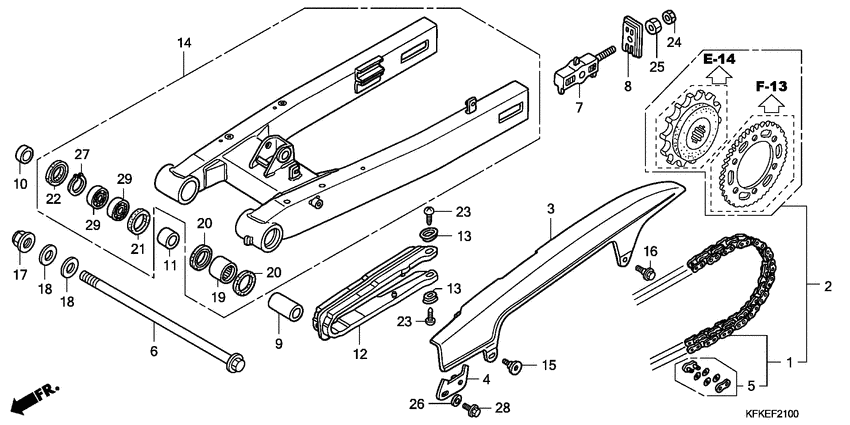 Swingarm/chain case