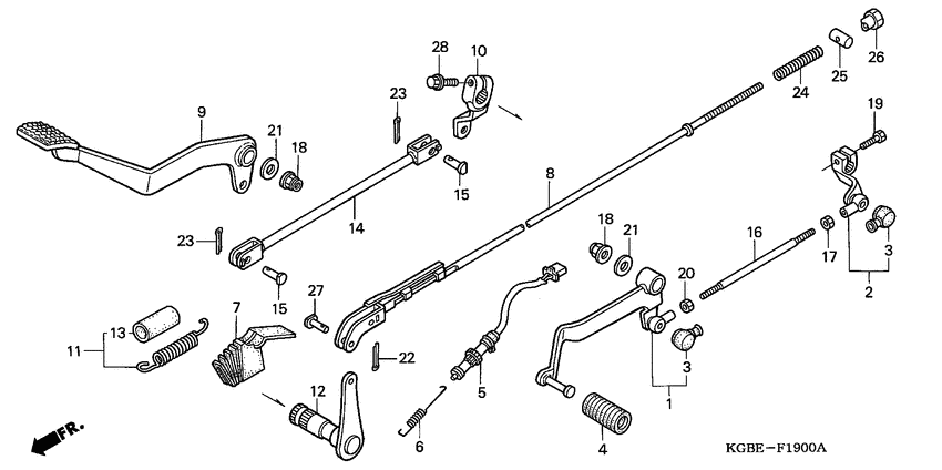 Brake pedal assy