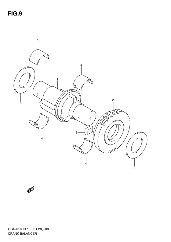 GSX-R1000 Балансир кривошипа