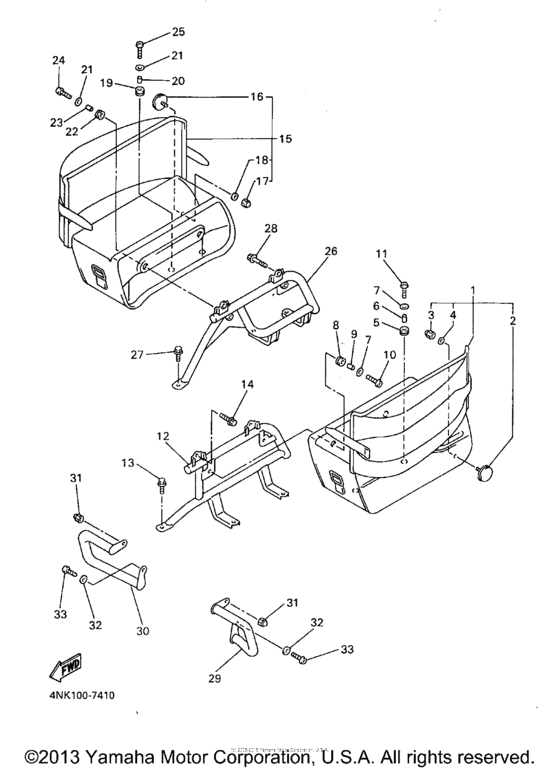 XVZ13AJ Боковые кофры