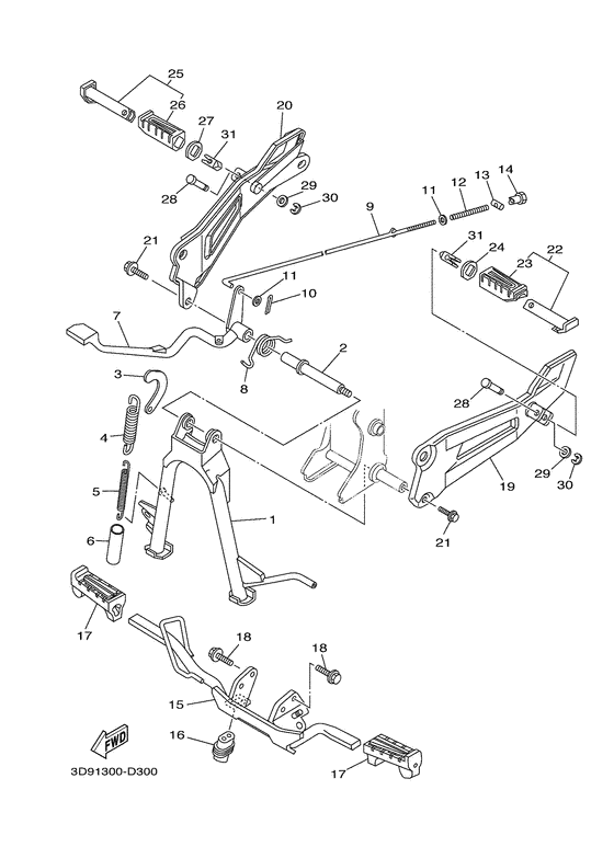 Stand & footrest