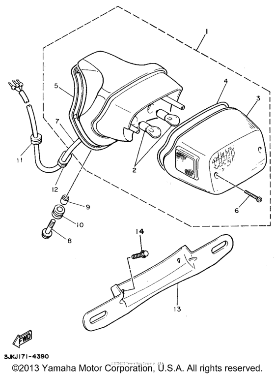 XV1100G Фонарь