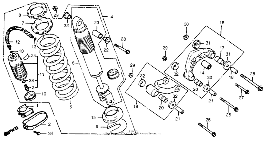 Rear shock absorber 81