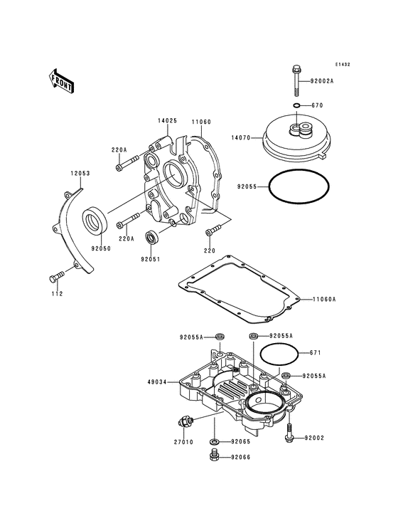 Breather body/oil pan