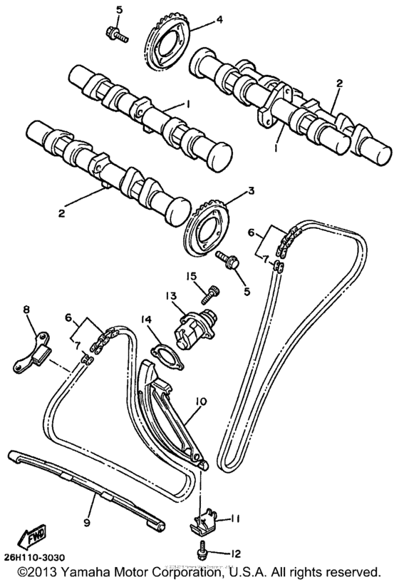 XVZ13LTKC Цепь механизма газораспределения