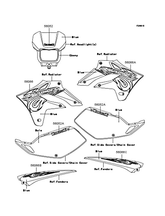 KLX250 Наклейки