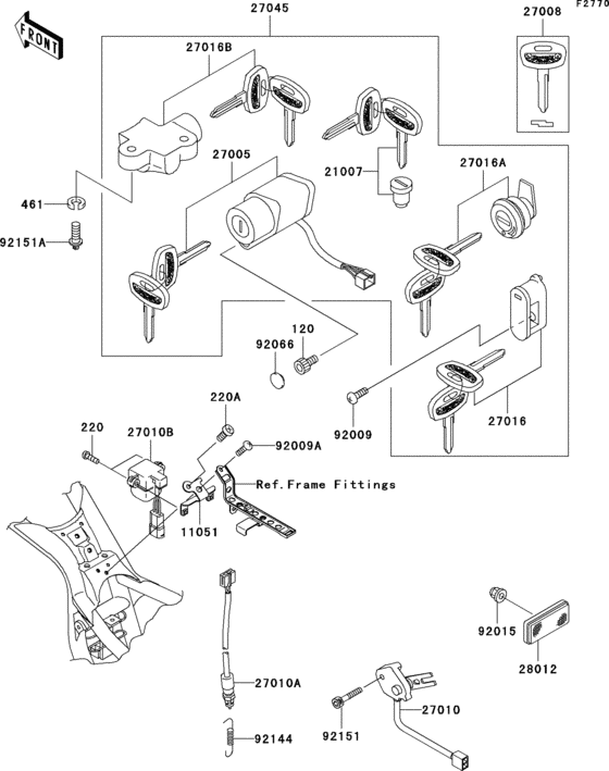  Замок зажигания