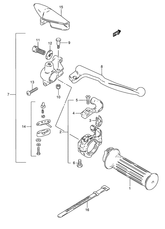 Right handle switch