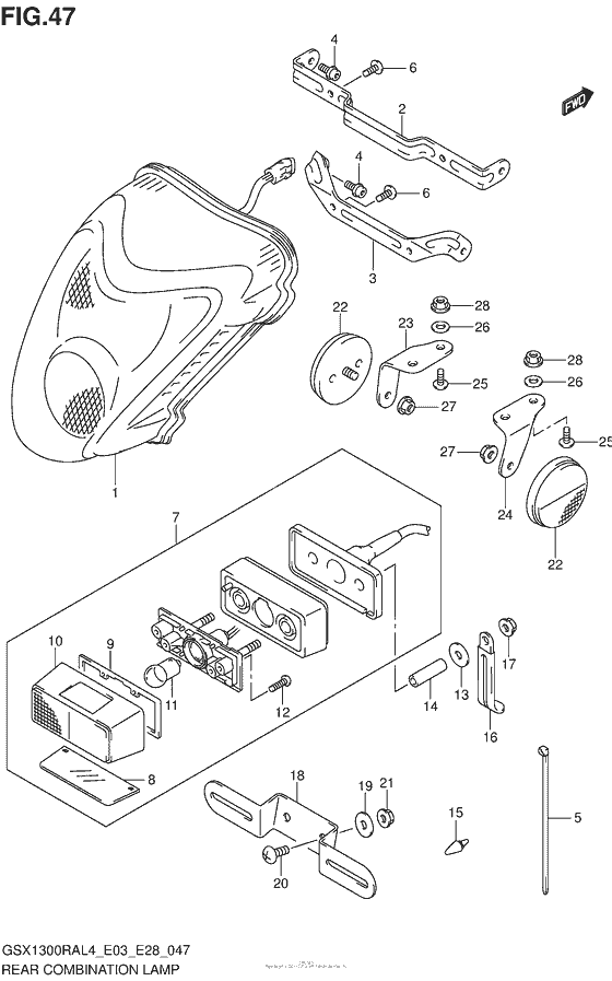 Rear Combination Lamp (Gsx1300Ral4 E03)