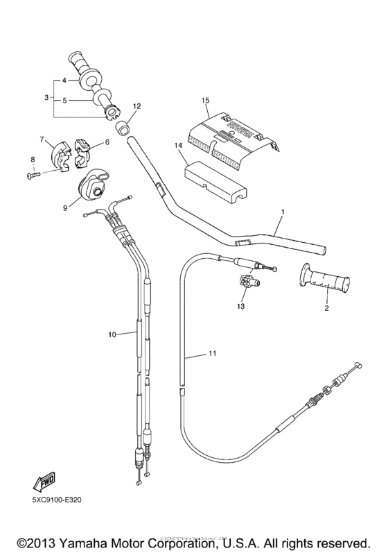YZ250FXL Троса
