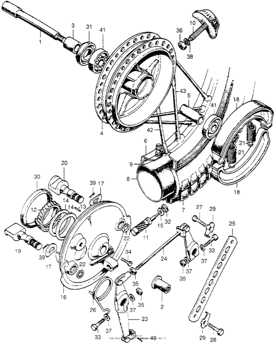 Front wheel + panel
