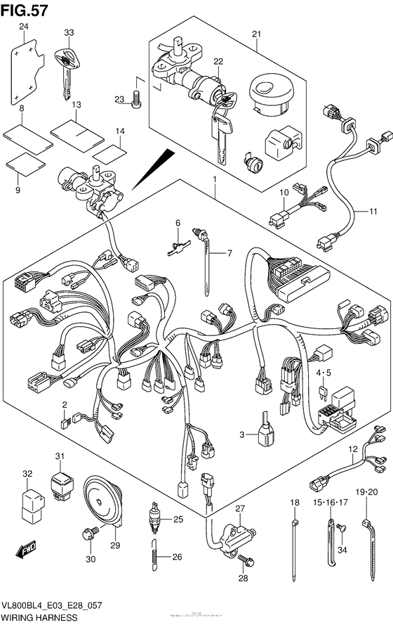 Wiring Harness (Vl800Bl4 E33)