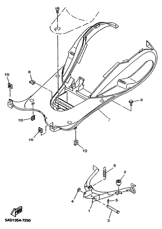 YN50R Stand. footrest