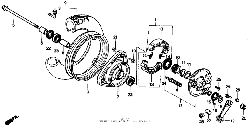 Front wheel 85-86