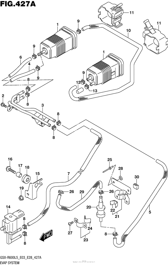 Evap System (Gsx-R600L5 E33)