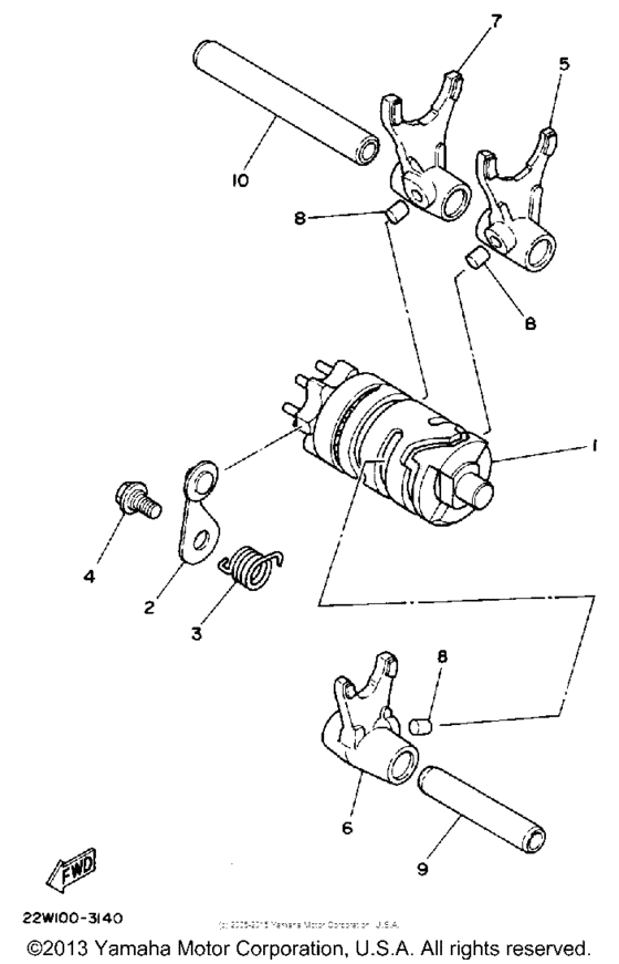 Shift cam - fork