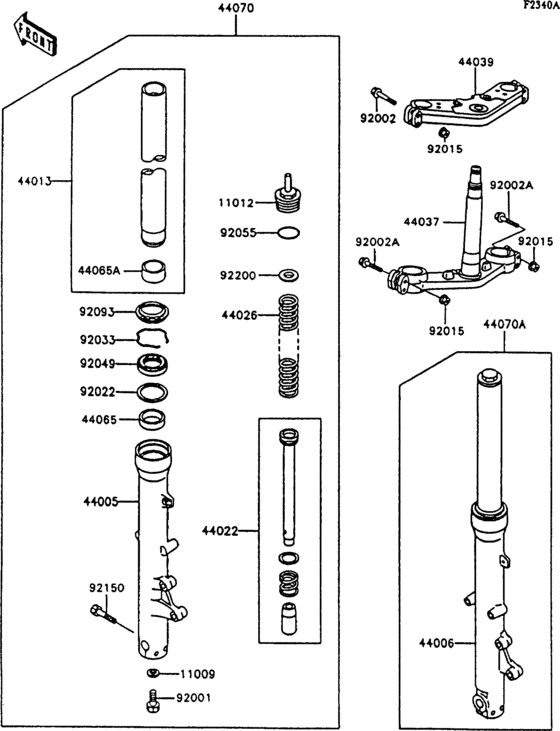 Front fork(zg1000-a9)