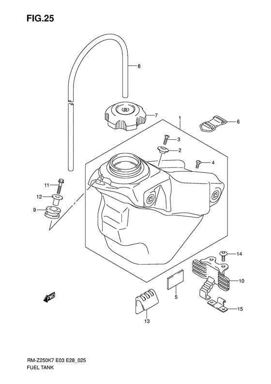 RM-Z250 Tank fuel