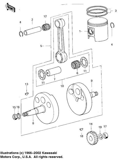 Crankshaft/piston