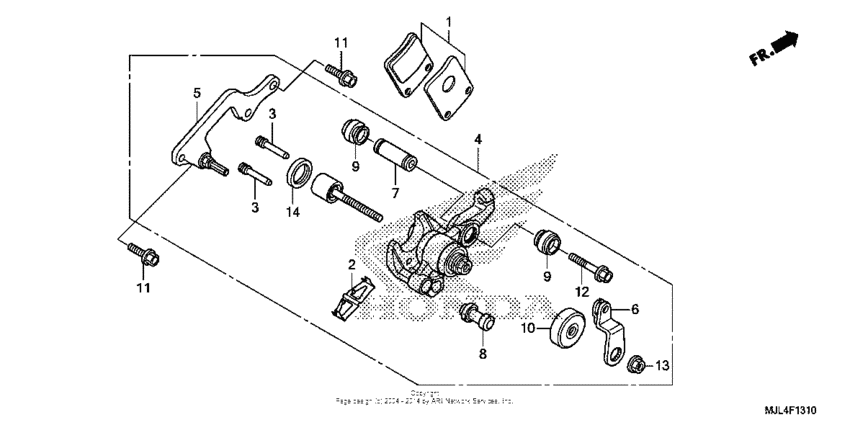 NC700X (DCT) Стояночный тормоз