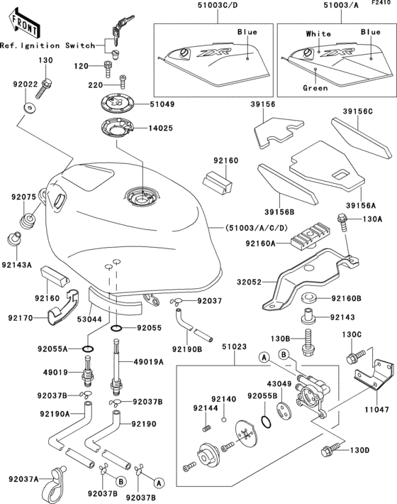 Fuel tank(1/2)(zx750-j1)