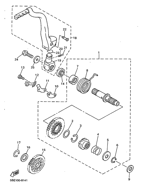 WR400F Стартер