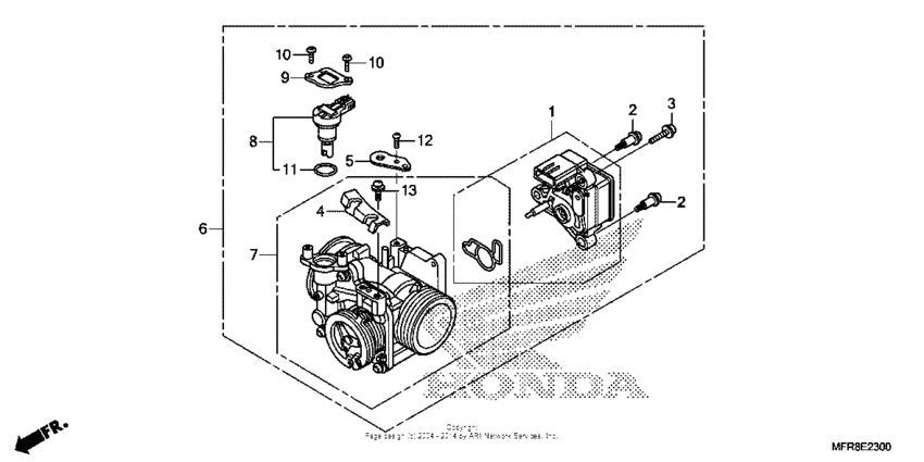 VT1300CS Корпус Дросселя