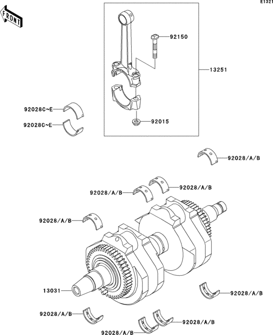 EJ650 Коленвал