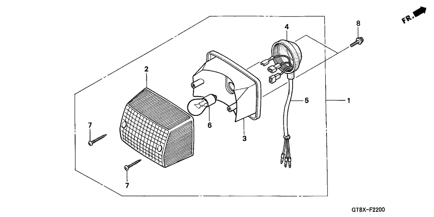 Taillight unit ass`y