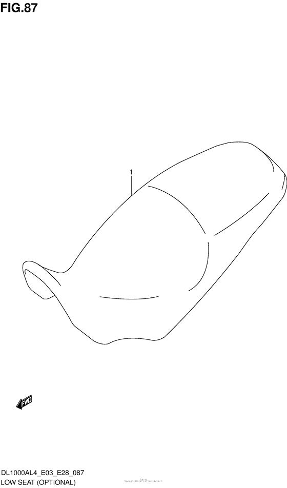 DL1000 (ABS) Low Seat (Optional)