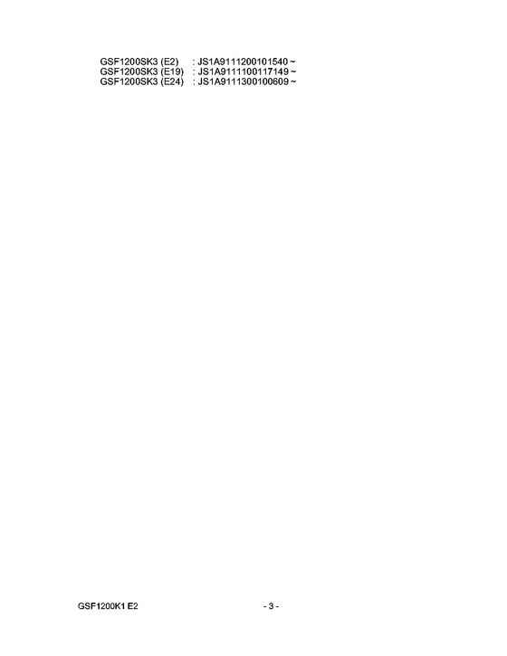 GSF1200S Catalog preface