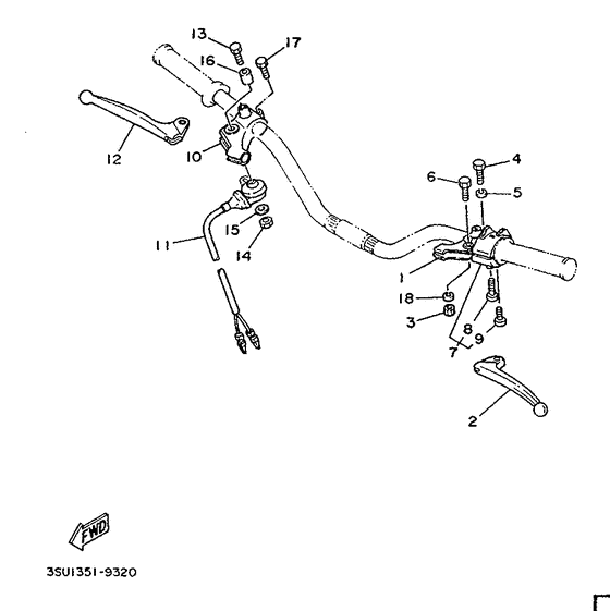 Handle switch. lever
