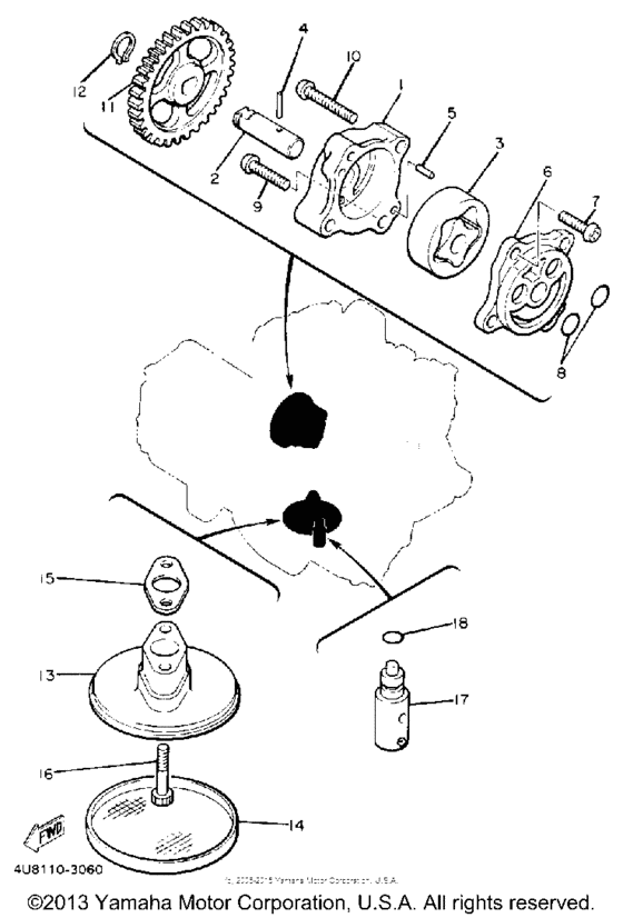 FZ600T Масляный насос