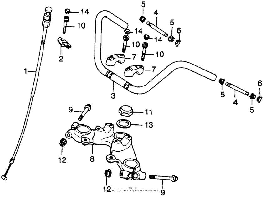 Handlebar + top bridge