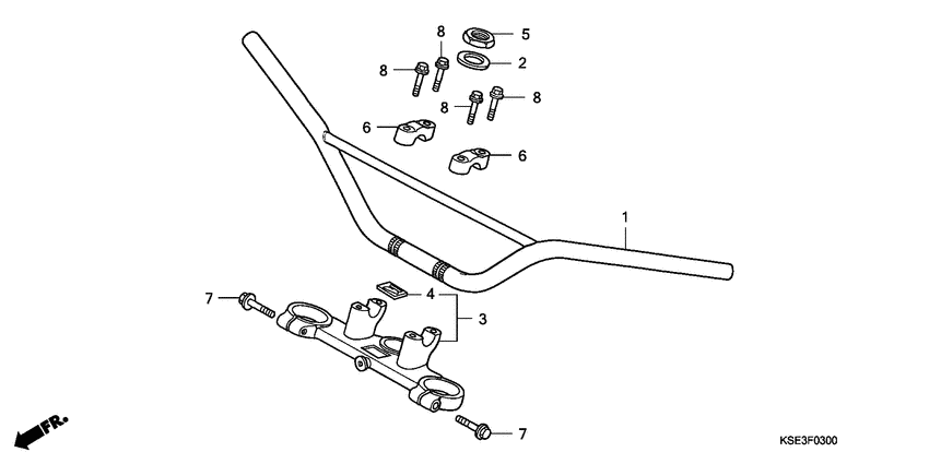  Handle pipe / top bridge