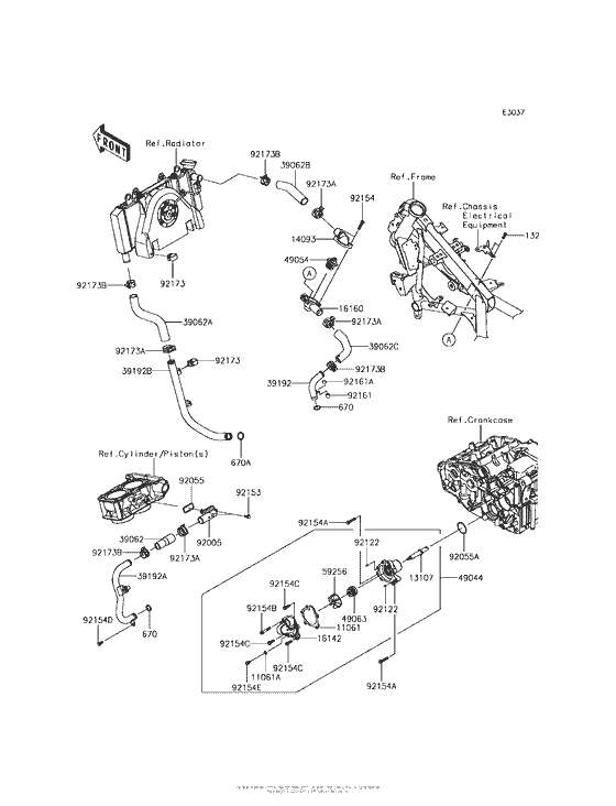  Патрубки охлаждения