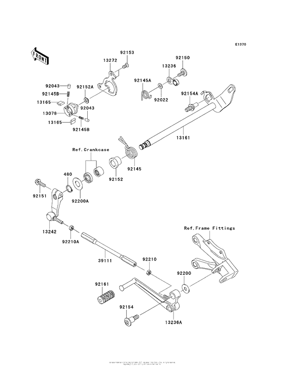ZX1000 Механизм переключения передач