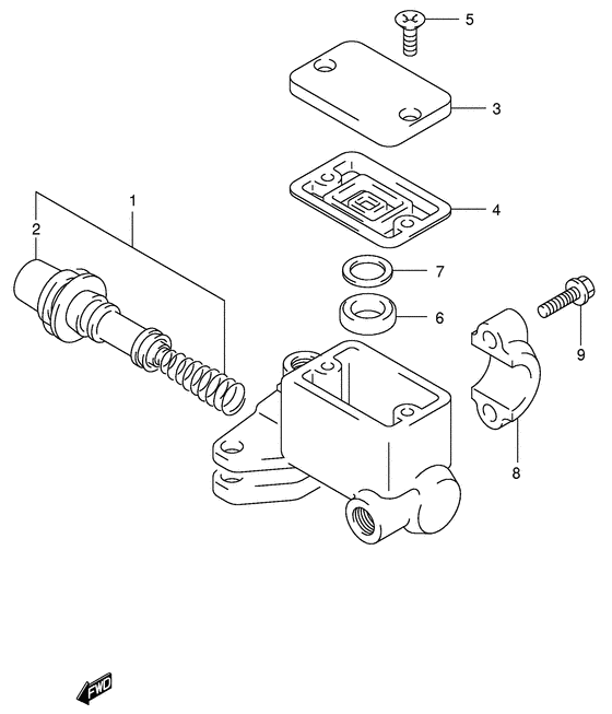 AN400 Передний тормозной цилиндр