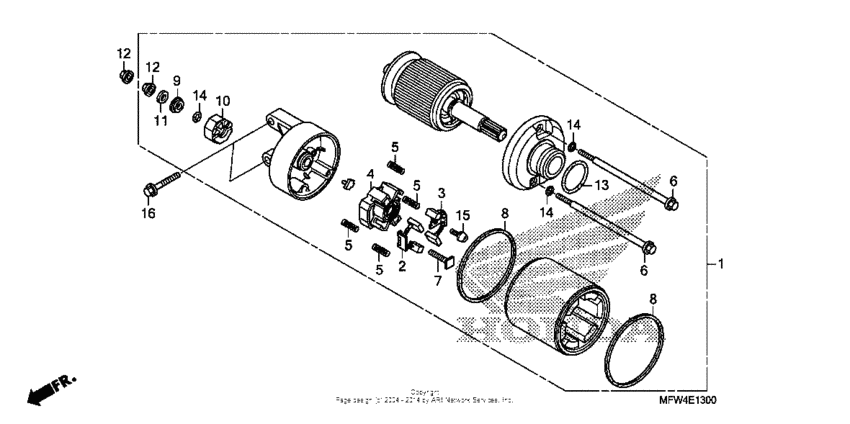 VT1300CS (ABS) Стартер