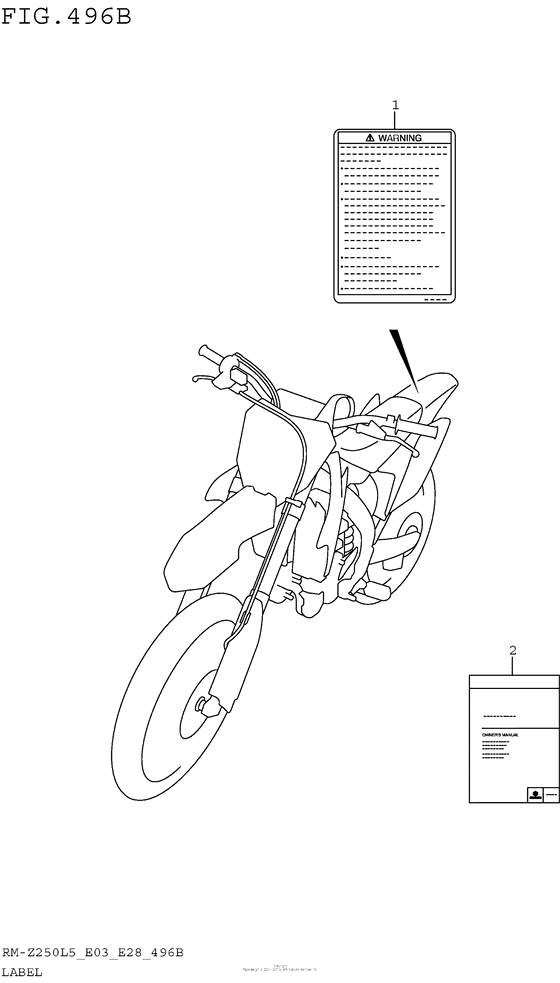 RM-Z250 Label (Rm-Z250L5 E28)