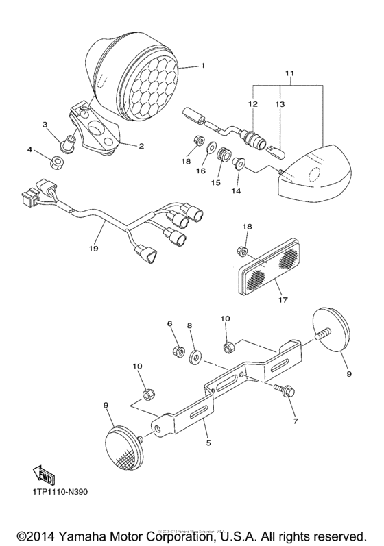 XVS950C Фонарь